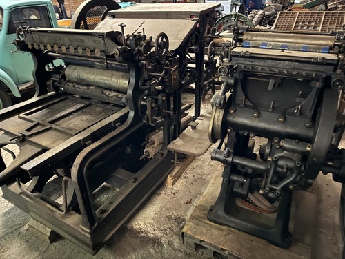 Buchdruck drucker presse - buchdruck,